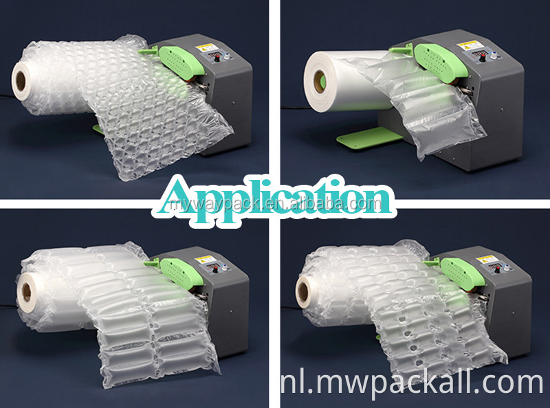 Air Pad Film Void Fill Cushion Making Machine voor verzending Express